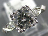 ANTIQUE GIA CERTIFIED .94CT DIAMOND PLATINUM 3D FISHTAIL ENGAGEMENT RING #23268