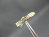 ESTATE .42CT DIAMOND 14KT YELLOW GOLD 3D CLASSIC CHANNEL ANNIVERSARY RING #14595