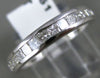 ESTATE .55CT DIAMOND 14KT WHITE GOLD 3D CLASSIC CHANNEL ANNIVERSARY RING #18951