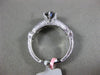 ESTATE 1.30CT WHITE & CHOCOLATE FANCY DIAMOND 18KT WHITE GOLD 3D ENGAGEMENT RING