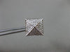 ESTATE LARGE .30CT DIAMOND 14KT WHITE GOLD CLASSIC SQUARE PYRAMID STUD EARRINGS