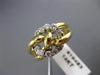 ESTATE .35CT DIAMOND 14K TWO TONE GOLD OPEN LOVE KNOT CIRCLE OF LIFE RING #19483