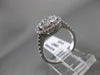 ESTATE LARGE 1.20CT MULTI SHAPE DIAMOND 18KT WHITE GOLD 3D HALO RING #22490