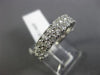 ESTATE 1.50CT ROUND CUT DIAMOND 14KT WHITE GOLD 2 ROW WEDDING ANNIVERSARY RING
