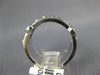 ESTATE WIDE 1.08CT DIAMOND 14KT WHITE GOLD BEZEL ETOILE WEDDING ANNIVERSARY RING