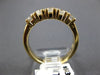 ESTATE .80CT DIAMOND 14KT YELLOW GOLD 3D 5 STONE PRONG ANNIVERSARY RING #5430