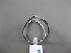 ESTATE LARGE .85CT DIAMOND 18KT WHITE GOLD 3D OPEN DOUBLE INFINITY LOVE RING