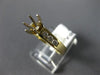 ESTATE .40CT DIAMOND 14KT 2 TONE GOLD 7 STONE SEMI MOUNT ENGAGEMENT RING #16503