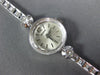 ESTATE BENRUS .75CT OLD MINE DIAMOND 14K WHITE GOLD 3D ROUND TENNIS WATCH #26622