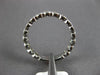 ESTATE .85CT DIAMOND 14KT WHITE GOLD MILGRAIN SIZABLE ETERNITY ANNIVERSARY RING
