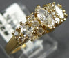 ESTATE WIDE 1.05CT MARQUISE & ROUND DIAMOND 14KT YELLOW GOLD CLASSIC RING #22273