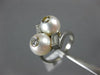 ANTIQUE LARGE .46CT DIAMOND & AAA SOUTH SEA PEARL 18K WHITE GOLD 3D FUN RING