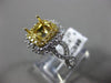LARGE 1.22CT WHITE & FANCY YELLOW DIAMOND 18KT GOLD SEMI MOUNT ENGAGEMENT RING