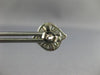 ESTATE .88CT WHITE & FANCY YELLOW DIAMOND 18KT WHITE GOLD EVIL EYE STUD EARRINGS