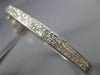 ESTATE 2.50CT PRINCESS CUT DIAMOND 14KT WHITE GOLD 2 ROW CLASSIC BANGLE BRACELET
