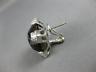 ESTATE EXTRA LARGE 11.78CT DIAMOND & AAA SMOKEY TOPAZ 18K WHITE GOLD 3D EARRINGS