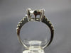 ESTATE LARGE .96CT DIAMOND 14K WHITE GOLD SOLITAIRE CLUSTER HALO ENGAGEMENT RING