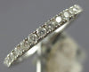 ESTATE .35CT DIAMOND 18KT WHITE GOLD 14 STONE SEMI ETERNITY ANNIVERSARY RING