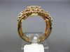 ESTATE LARGE 2.23CT DIAMOND 14KT YELLOW GOLD 3D MULTI ROW INFINITY FUN LOVE RING