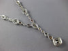 ESTATE LARGE GIA 15.17CT WHITE & CHOCOLATE FANCY DIAMOND 18K WHITE GOLD NECKLACE
