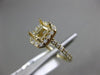 ESTATE .34CT DIAMOND 14KT YELLOW GOLD 3D OCTAGON HALO SEMI MOUNT ENGAGEMENT RING