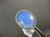 LARGE 7.95CT DIAMOND & AAA OPAL 14KT YELLOW GOLD 3D OVAL HALO ANNIVERSARY RING