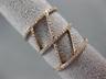 ESTATE .96CT DIAMOND 18K ROSE GOLD 3D CLASSIC FILIGREE ETERNITY ANNIVERSARY RING