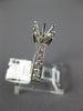 ESTATE .50CT DIAMOND 14KT WHITE GOLD MILGRAIN SEMI MOUNT ENGAGEMENT RING #17725