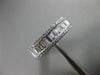 ESTATE 2.38CT ROUND & BAGUETTE DIAMOND 18KT WHITE GOLD 3D ETERNITY WEDDING RING
