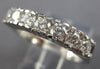 ANTIQUE WIDE .90CT DIAMOND 14KT WHITE GOLD 3D 7 STONE ANNIVERSARY RING #16369