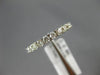 ESTATE .86CT DIAMOND 14KT WHITE GOLD 3D ROUND SEMI ETERNITY ANNIVERSARY RING