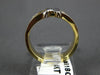 ESTATE .35CT DIAMOND 14KT WHITE & YELLOW GOLD 3D "X" DESIGN COCKTAIL RING #5180