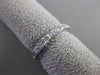 ANTIQUE .50CT DIAMOND 14KT WHITE GOLD FILIGREE ETERNITY ANNIVERSARY RING #23867