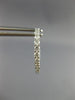 ESTATE .50CT DIAMOND 14KT WHITE GOLD 3D CLASSIC ROUND HUGGIE HOOP EARRINGS