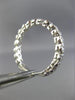 ESTATE .47CT DIAMOND 14KT WHITE GOLD FILIGREE ETERNITY ANNIVERSARY RING #25988