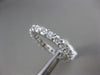 ESTATE 2.62CT DIAMOND 14KT WHITE GOLD CLASSIC SHARED PRONG ETERNITY WEDDING RING