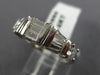 ESTATE 1.36CT ROUND & BAGUETTE CUT DIAMOND 14K WHITE GOLD ANNIVERSARY RING #6966