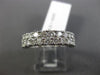 ESTATE 1.50CT ROUND CUT DIAMOND 14KT WHITE GOLD 2 ROW WEDDING ANNIVERSARY RING