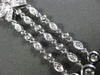 ESTATE LARGE .65CT DIAMOND 14KT WHITE GOLD 3D FILIGREE MILGRAIN HANGING PENDANT