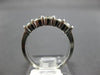 ESTATE .70CT DIAMOND 14KT WHITE GOLD 5 STONE ROUND ANNIVERSARY RING #17047