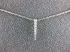 ESTATE .15CT DIAMOND 14KT WHITE GOLD 3D CLASSIC BY THE YARD SPIKY FUN NECKLACE