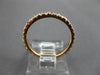 ESTATE .66CT DIAMOND 14KT ROSE GOLD 3D CLASSIC ROUND ETERNITY ANNIVERSARY RING