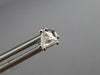 ESTATE .34CT DIAMOND 14KT WHITE GOLD 3D CLASSIC TRILLION STUD EARRINGS #3015