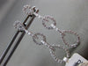 ESTATE .55CT DIAMOND 14KT WHITE GOLD CIRCLE OF LIFE TEAR DROP HANGING EARRINGS