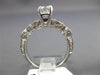 ESTATE 2.24CT EMERALD CUT DIAMOND 18KT WHITE GOLD CLASSIC ENGAGEMENT RING #21171