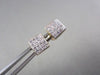ESTATE 14KT W/Y GOLD .75CT PRINCESS DIAMOND STUD EARRINGS F-G VS SIMPLY THE BEST