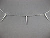 ESTATE .15CT DIAMOND 14KT WHITE GOLD 3D CLASSIC BY THE YARD SPIKY FUN NECKLACE