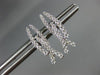 ESTATE .31CT ROUND DIAMOND 18KT WHITE GOLD CLASSIC CRISS CROSS HANGING EARRINGS