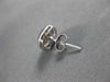 ESTATE .36CT PRINCESS DIAMOND 14KT WHITE GOLD 3D SQUARE INVISIBLE EARRINGS #7763