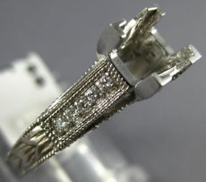 .45CT DIAMOND 14KT WHITE GOLD PRINCESS LUCIDA SEMI MOUNT ENGAGEMENT RING #16758